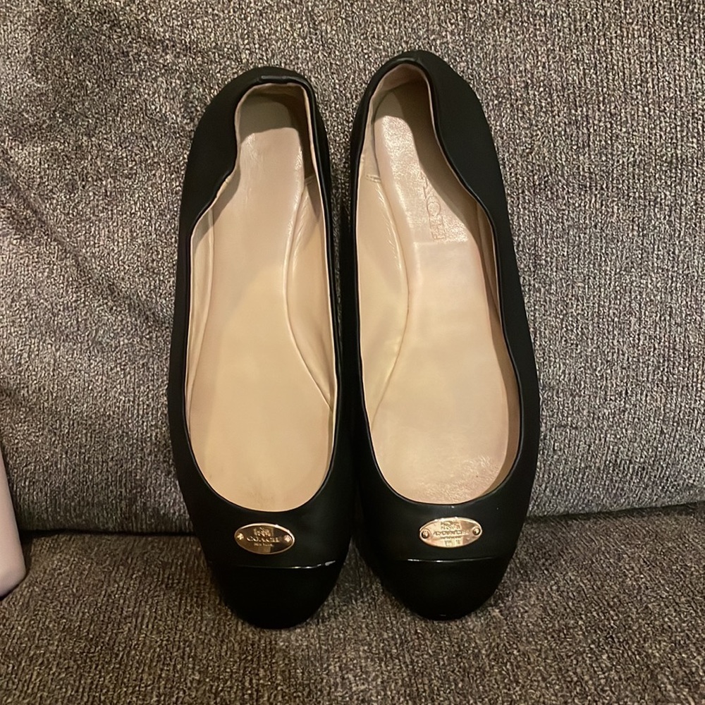 Coach black flats